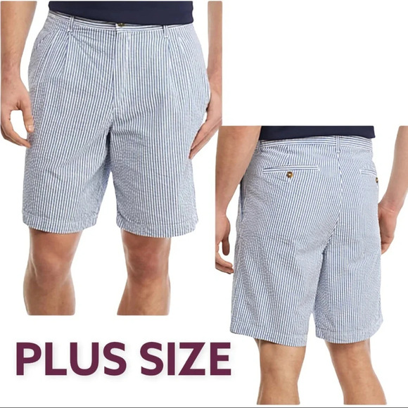 SH7 NWT Polo Ralph Lauren Seersucker Shorts 48 - Picture 1 of 7